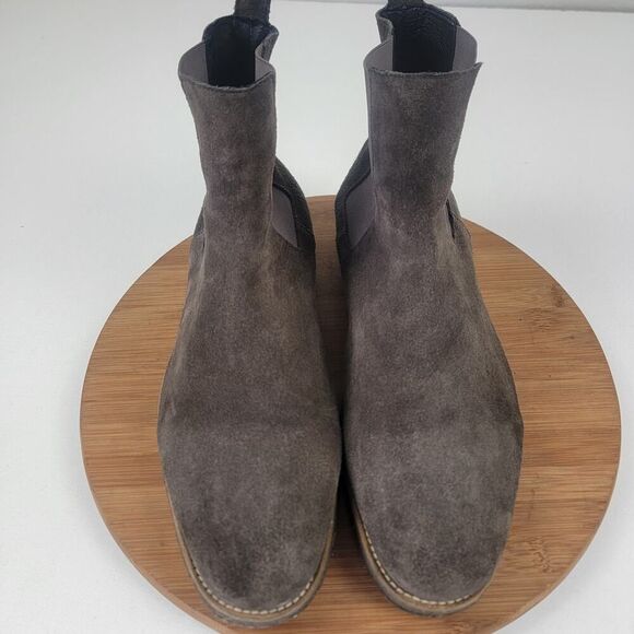 Allsaints Men's size EU 44 US 10.5 Brown Suede Ankle Chelsea Boots Slip On - Picture 7 of 15